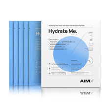 Įkelti vaizdą į galerijos rodinį, AIMX Greito poveikio giliai drėkinanti veido kaukė su peptidais „Hydrate Me“
