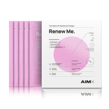 Įkelti vaizdą į galerijos rodinį, AIMX Greito poveikio „Anti-aging“ veido kaukė su peptidais ir kolagenu „Renew Me“