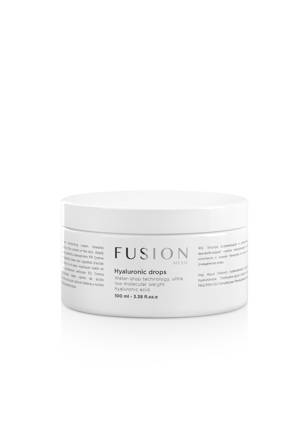 Fusion HYALURONIC DROPS/ Drėkinamasis kremas