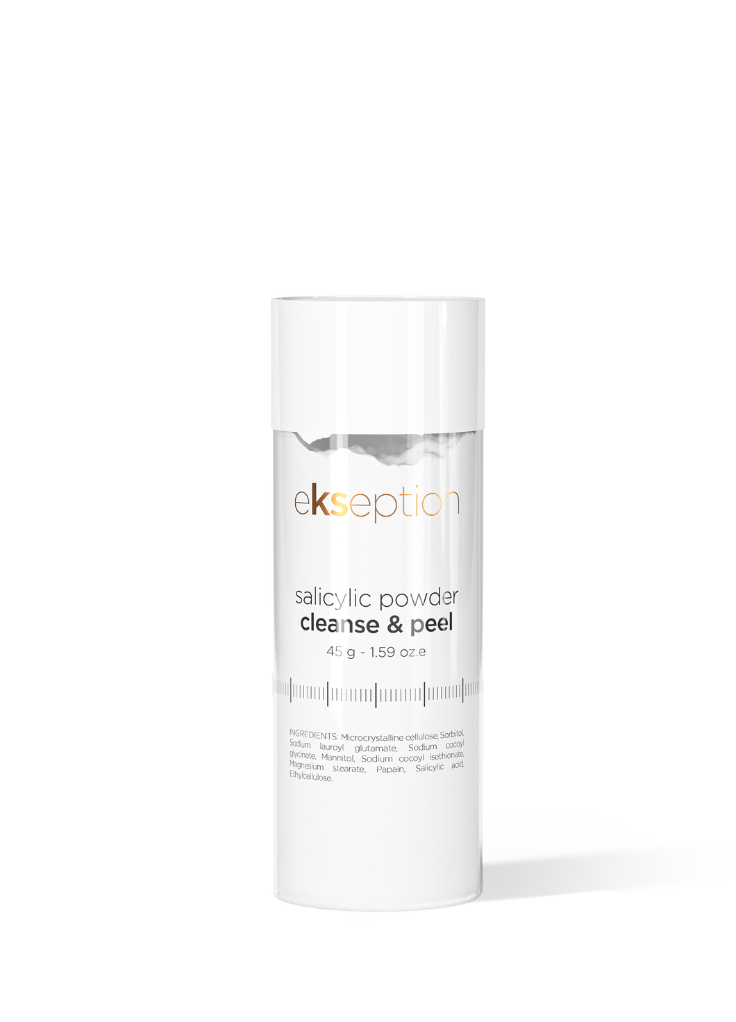 EKSEPTION Salicylic Powder Cleanse & Peel/ Fermentinis prausiklis su salicilo rūgštimi, 45 g