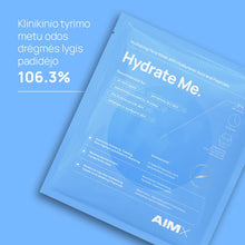 Įkelti vaizdą į galerijos rodinį, AIMX Greito poveikio giliai drėkinanti veido kaukė su peptidais „Hydrate Me“
